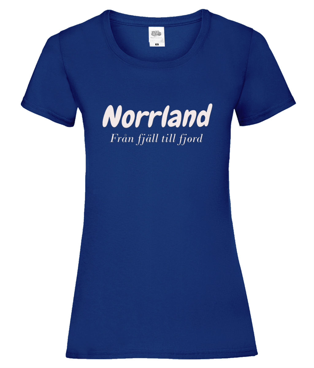 T-shirt dam Norrland från fjäll till fjord