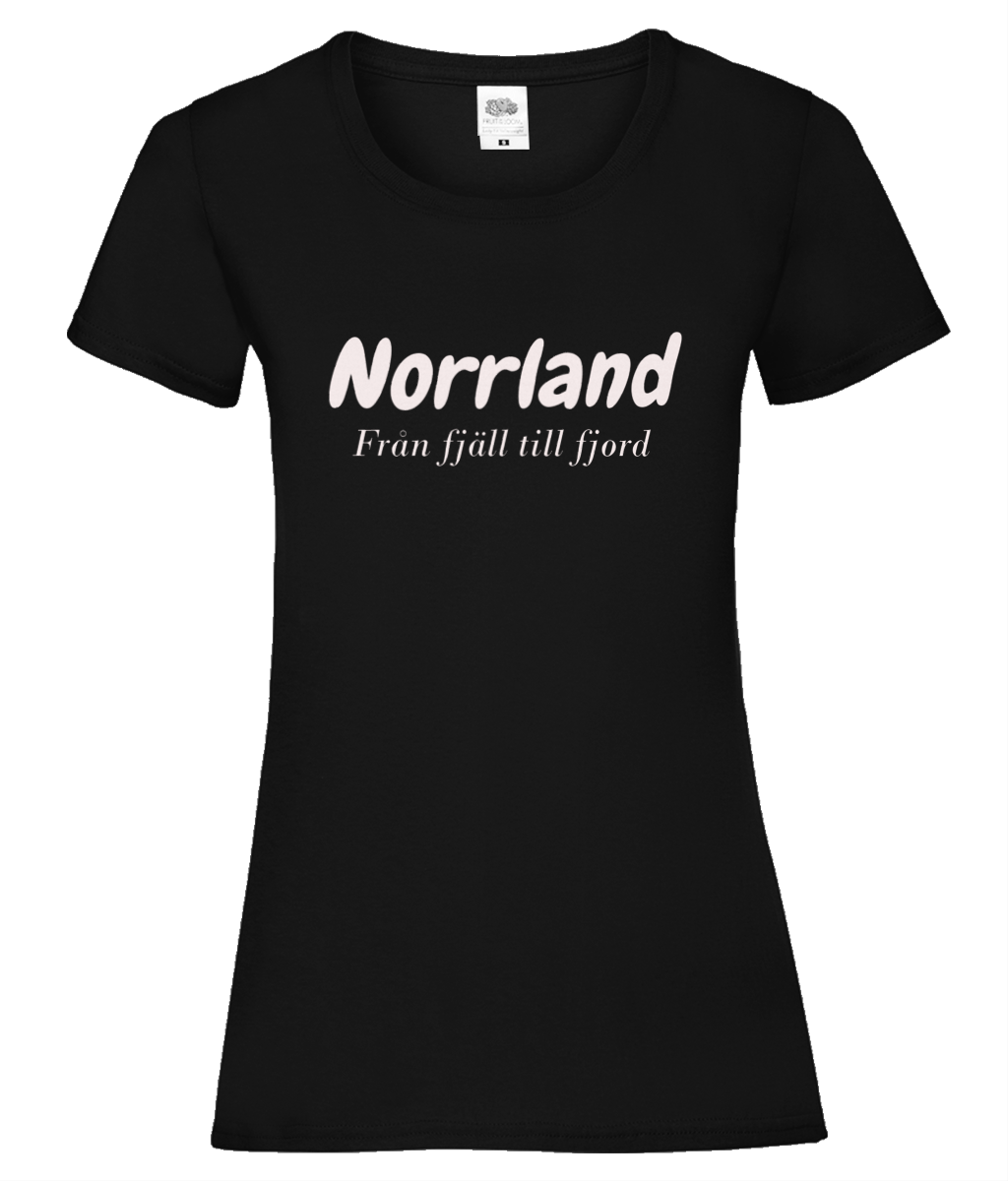 T-shirt dam Norrland från fjäll till fjord