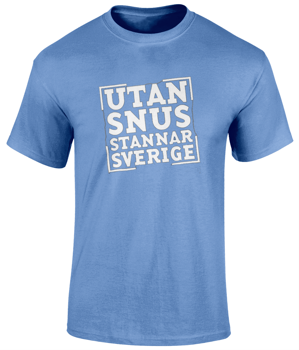 T-shirt Utan snus stannar  Sverige