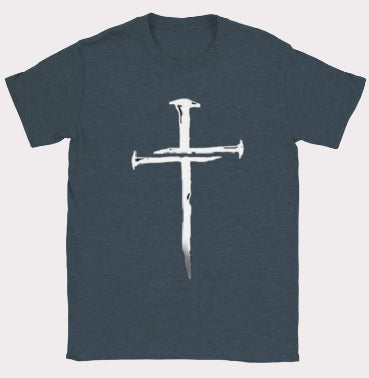 Cross grey  rundhalsad t-shirt