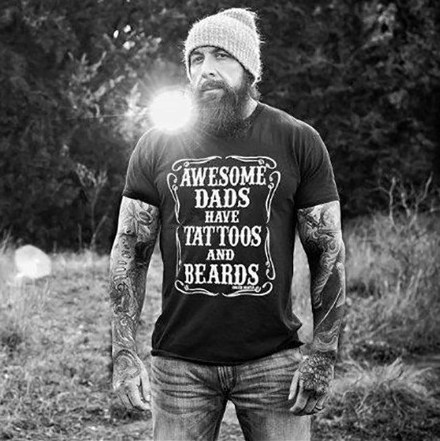 Tattoos and beards t-shirt 5157