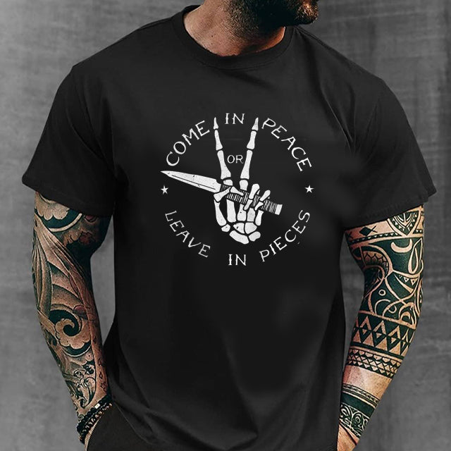 Come in peace rundhalsad t-shirt 5405