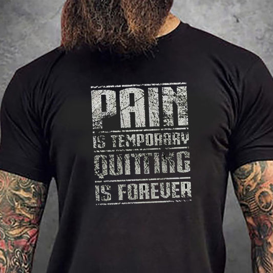 T-shirt med tryck Pain...