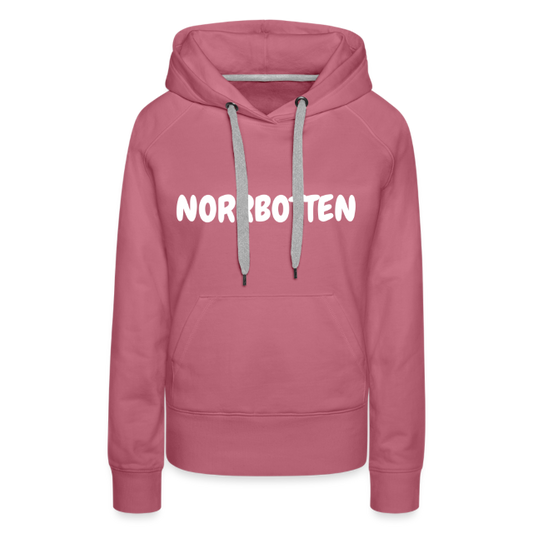 Hoodie Norrbotten dam ljugfärgad