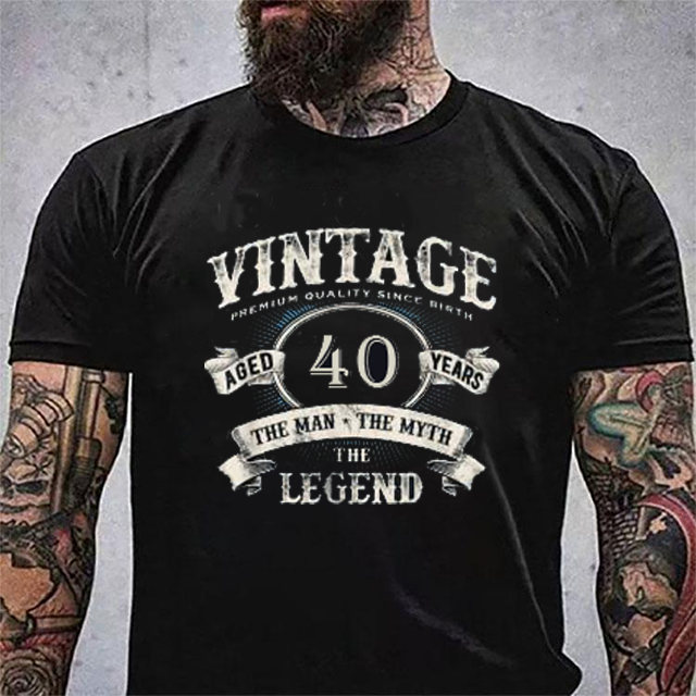 Vintage 40 years t-shirt 5326