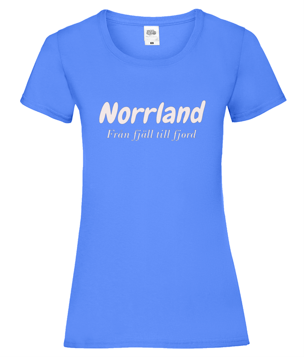 T-shirt dam Norrland från fjäll till fjord